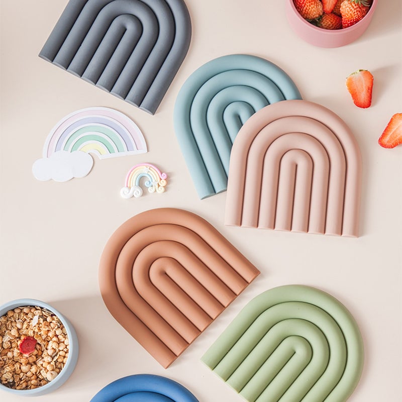 Sale - Rainbow Silicone Table Mat Coaster