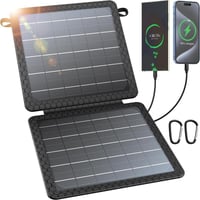 Sakerplus 10W Fast Charging Portable Solar Charger