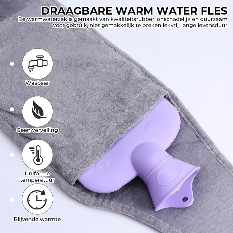 🔥Pluche hervulbare warmwaterkruikgordel🔥