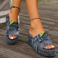 Denimsandaler för kvinnor