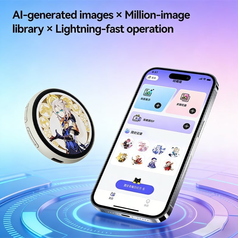 Anime Smart Touch Electronic Badge