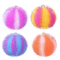 Multi-Color Tie Dye Swirl Puffer Ball