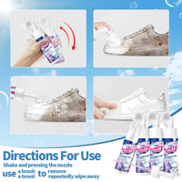 🤍Foam No-Rinse Cleaner — Instantly Brightens & Whitens Shoes