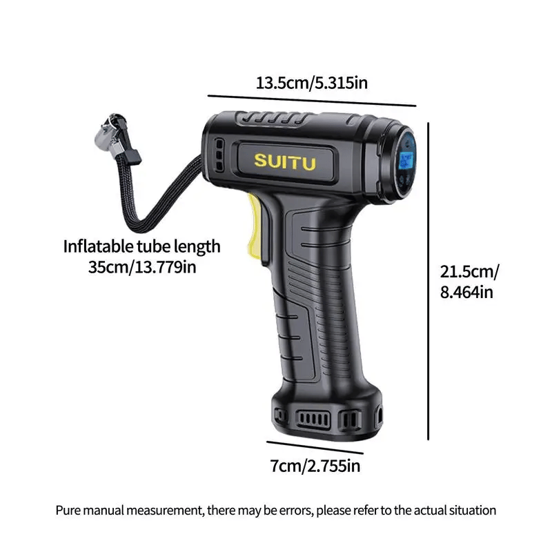Portable Car Tire Inflator with Digital Display
