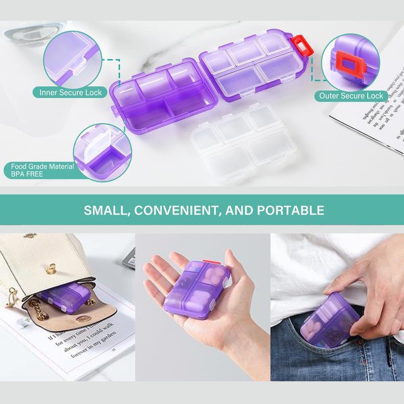 Travel Pill Organizer Box -v2