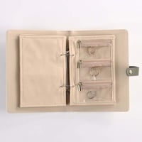 Étui de rangement de bijoux portable en cuir