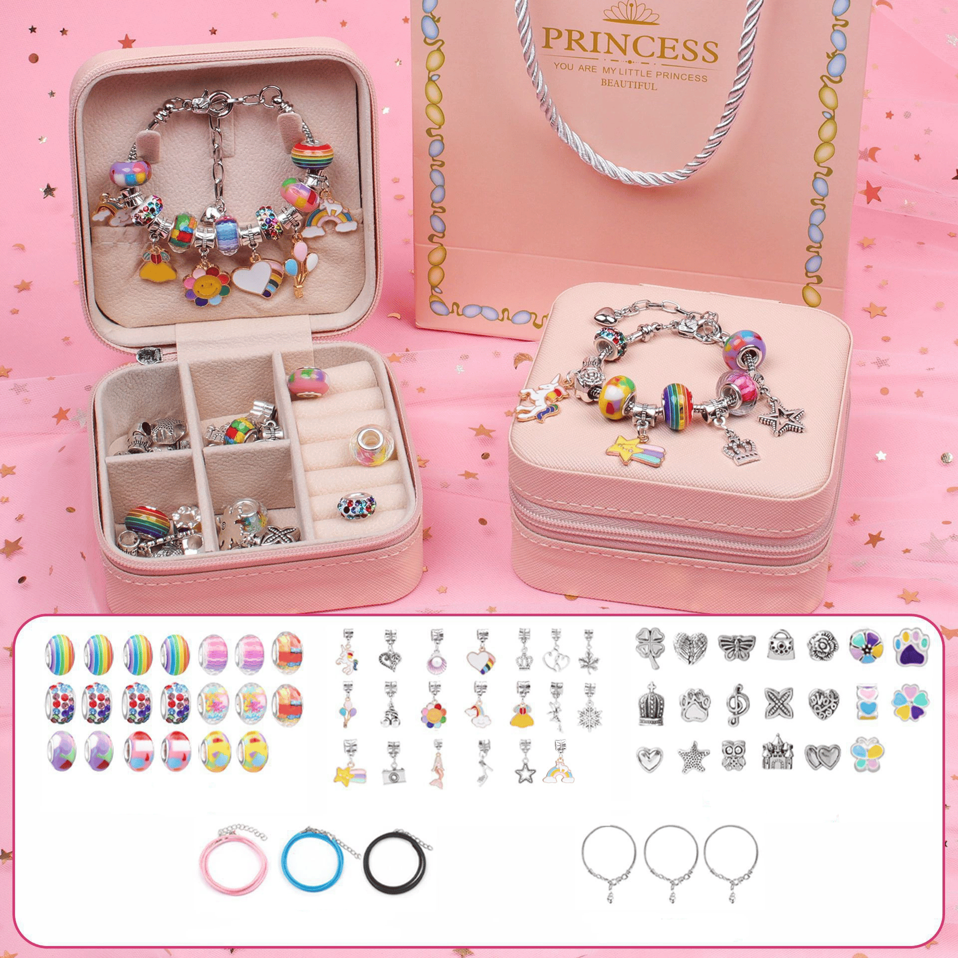 Sakerplus Sank Kids Bracelet Making Kit for Girls