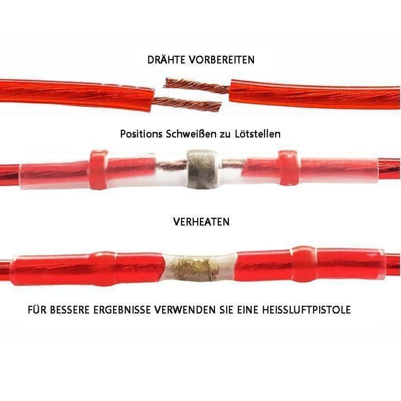 Wasserdichte Lötdrahtverbinder