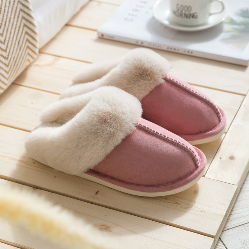 Plush Thermal Non-Slip Home Slippers