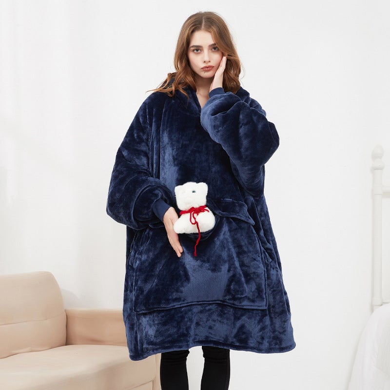 Beidseitig velour-heizender lässiger Hoodie