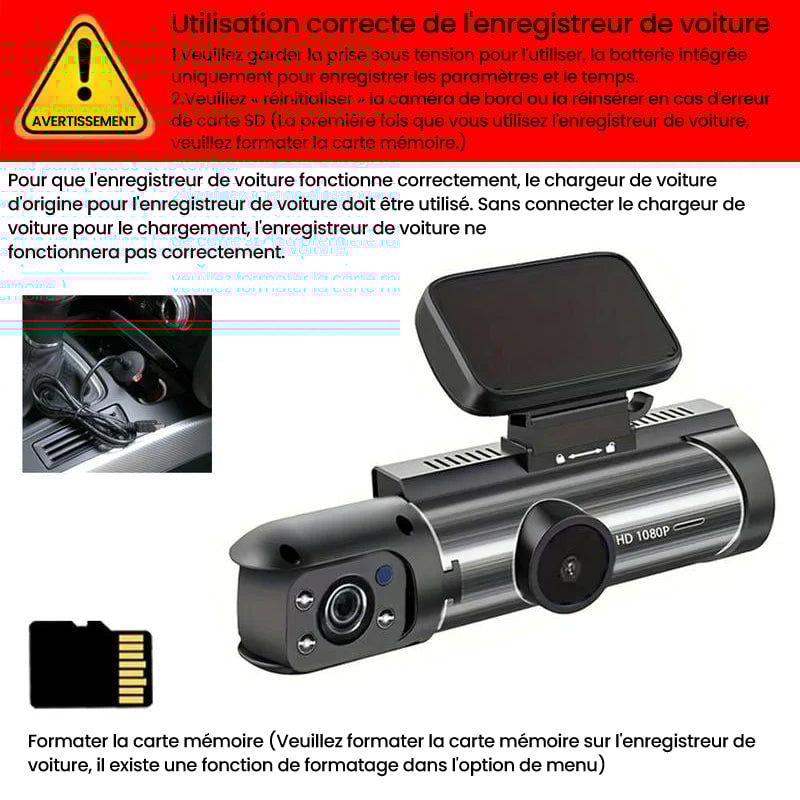 Caméra de surveillance avant et arrière