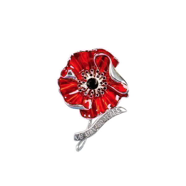 VE Day 80th Anniversary Poppy Brooch
