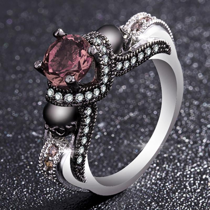New Black Skull Ring