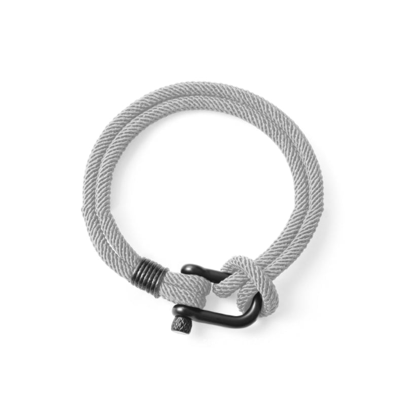 U-vormige gesp nylon gevlochten armband