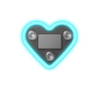 Solar Heart LED Car Ambient Light