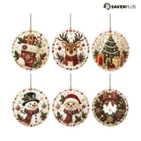 Sakerplus® Christmas DIY Diamond Painting Ornaments