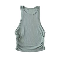 Summer Slim-Fit Ribbed Tank