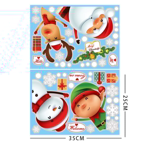 Weihnachts-Fensteraufkleber