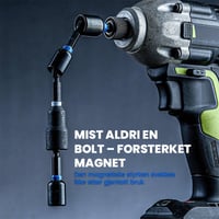 Magnetisk støt-muttertrekkersett