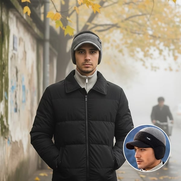 Windproof Thermal Cap with Visor