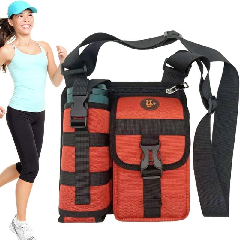 Sacs imperméables de fronde de bandoulière de poitrine de camping avec le support de bouteille d'eau