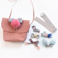 Kinder Tasche und Haarspangen Set