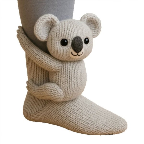 3D-gestrickte Tiersocken