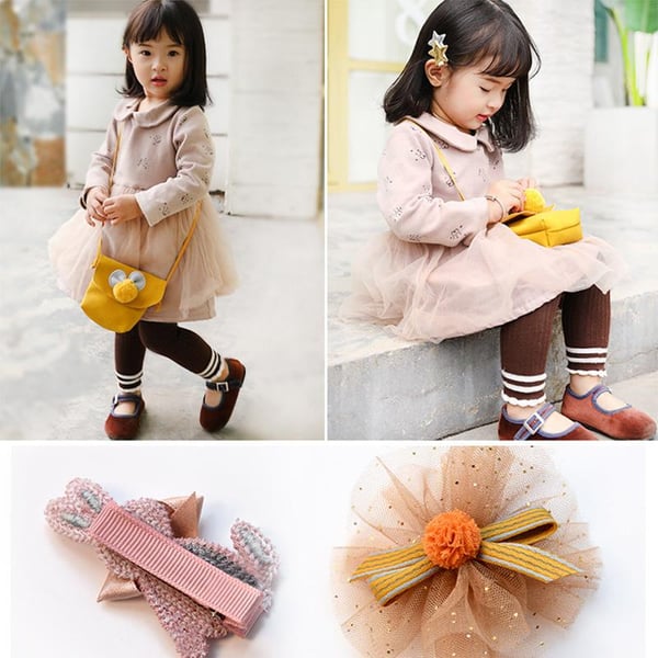 Kinder Tasche und Haarspangen Set