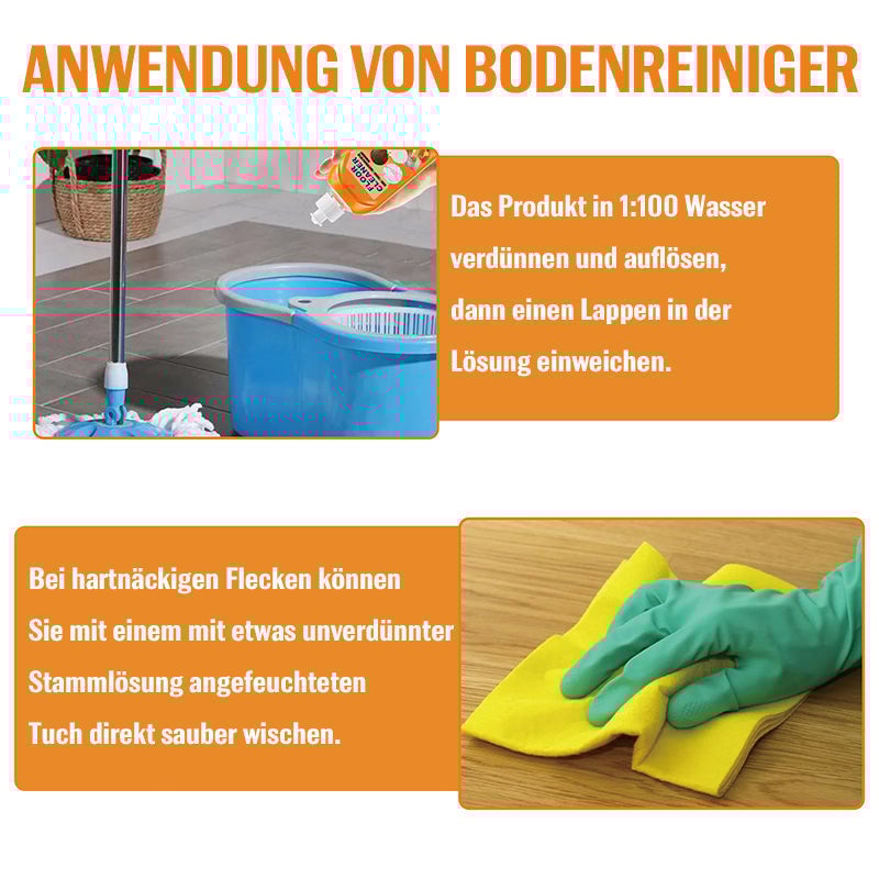Leistungsstarker Bodenreiniger