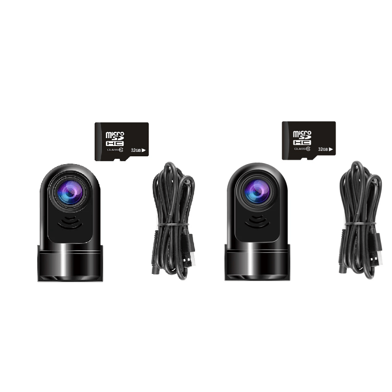 1080P HD 360° roterende Mini ADAS-dashcam