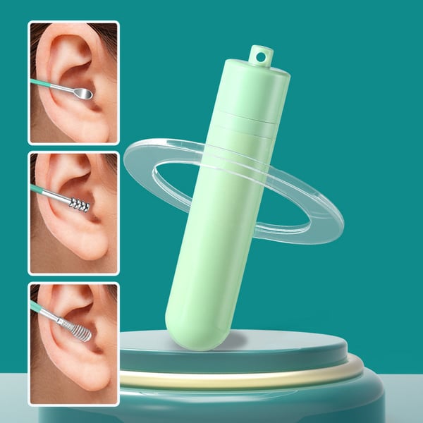 6 Counts Set Stainless Steel Spiral Ear Massage Cleaning Tool