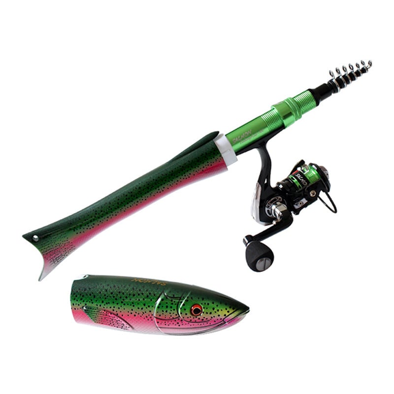 Fish-shaped telescopic rod