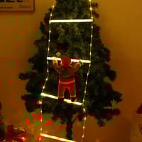 Santa Claus LED Ladder Light