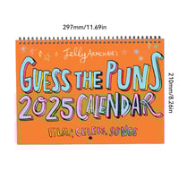 Pun quiz calendar - A4 Guess the Pun 2025