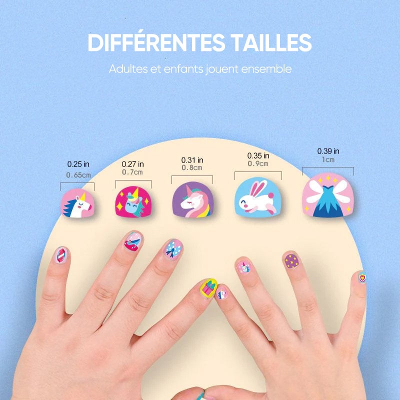 Autocollants pour ongles pour enfants