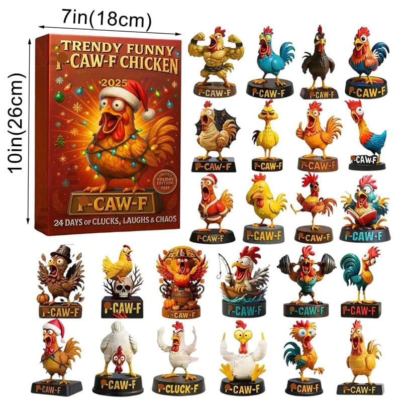 Funny Chicken Christmas Advent Calendar