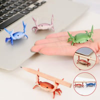 Creative weightlifting crab pen holder ornaments