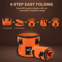 20L Collapsible Outdoor Water Bucket