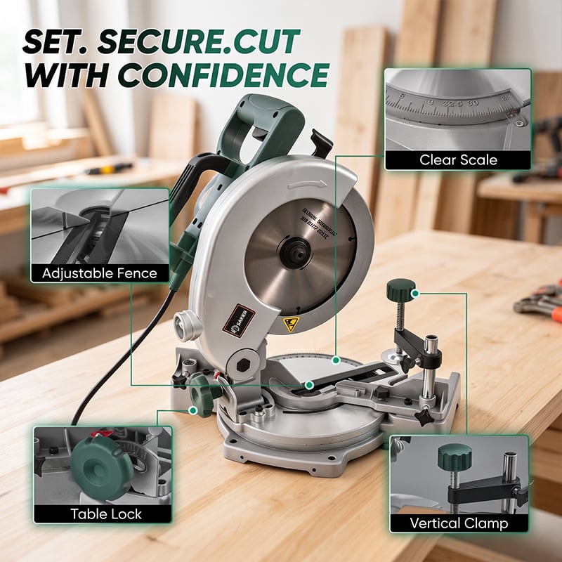 Saker® 8-Inch Compound Miter Saw