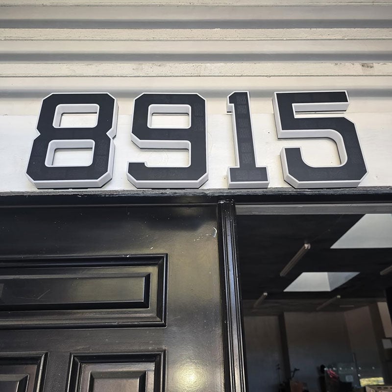 Solar-Powered Outdoor House Number Light