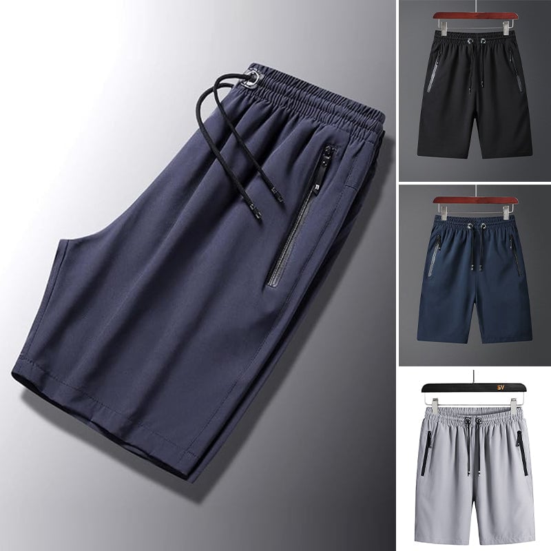 Miesten Casual Shortsit Suorat rantahousut Suorat rantahousut