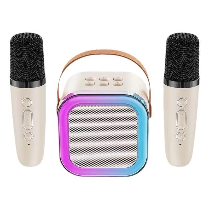 UPSELL Mini-Karaoke-Maschine mit kabellosen Mikrofonen