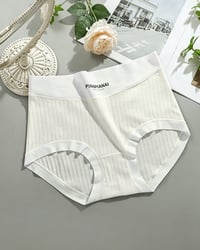 Solid Color High Waist Panties