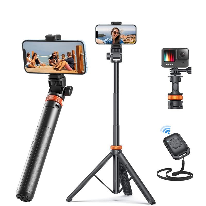 Selfie Stick-stativ med Bluetooth-fjernbetjening