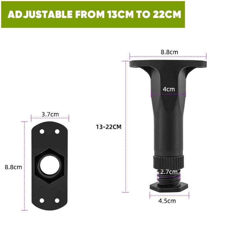 Sakerplus 6 Pcs Adjustable Height Bed Support Legs