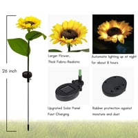 Solar Sunflower Lights