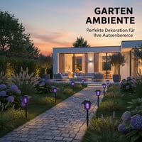 Solarbetriebene Mückenfalle & Gartenleuchte mit Erdspieß