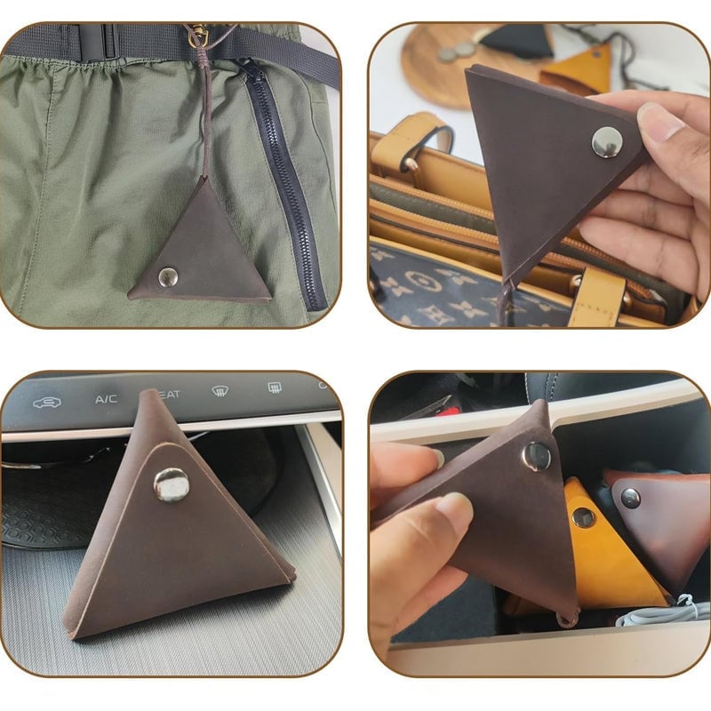 Distressed Leather Coin Purse