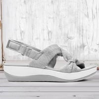 Women's Plain Fishmouth Platform Sandals