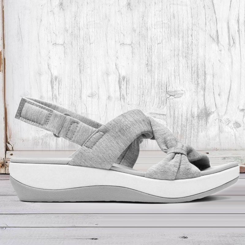 Women's Plain Fishmouth Platform Sandals